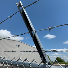 4" x 1-5/8" Steel 3 Strand Barbed Wire Arm for Chain Link Fences