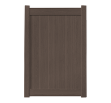 4' x 6' Chestnut Brown Single Swing Vinyl Gate (AFC-025si)