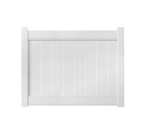 5' X 4' White Single Swing Vinyl Gate
