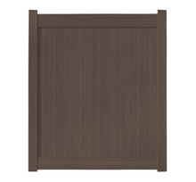5' x 6' Chestnut Brown Single Swing Vinyl Gate (AFC-025si)