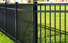 [200 Feet Of Fence] 5' Tall Black Ornamental Aluminum Flat Top Complete Fence Package