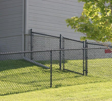 48" Tall - Residential Black Chain Link Single Swing Gate