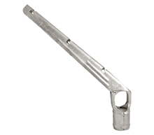 2" x 1-5/8" Steel 3 Strand Barbed Wire Arm for Chain Link Fences