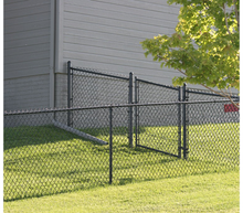 48" Tall - Residential Black Chain Link Single Swing Gate
