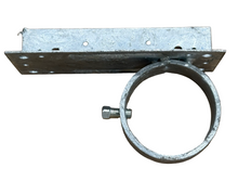 2-1/2" Right Hand Steel End Post Adapter for Wood Fences