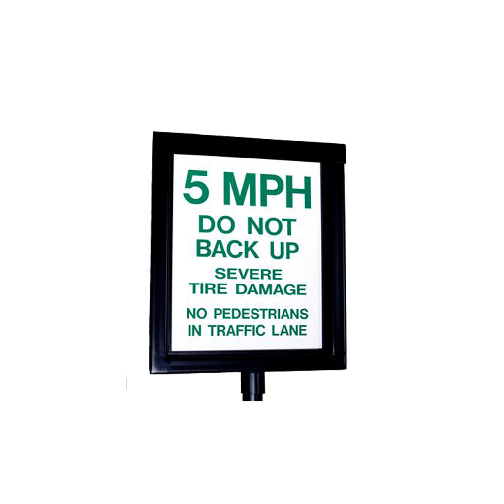 Man Spike Warning Sign - Reflective – America's Fence Store - Fargo