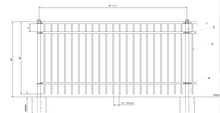 [300 Feet Of Fence] 4' Tall Ornamental Steel Flat Top Complete Fence Package