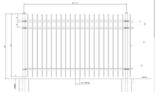 [300 Feet Of Fence] 5' Tall Ornamental Steel Spear Top Complete Fence Package