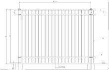 [150 Feet Of Fence] 6' Tall Ornamental Steel Flat Top Complete Fence Package
