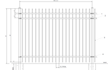 [200 Feet Of Fence] 6' Tall Ornamental Steel Spear Top Complete Fence Package