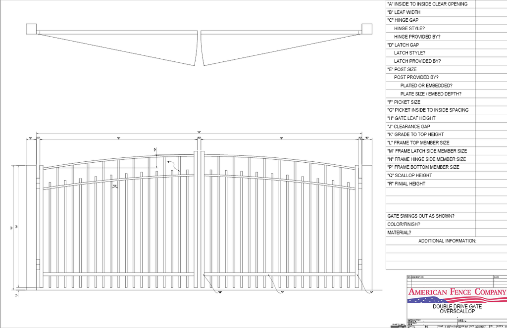 Over Arch Alternating Picket Gate – America's Fence Store - Fargo