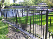 [150 Feet Of Fence] 4' Tall Ornamental Steel Flat Top Complete Fence Package